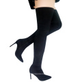 2019 Women's Thigh High boots High Heel Black Suede Sexy A246 Ladies Women Winter Custom Over The Knee Boots